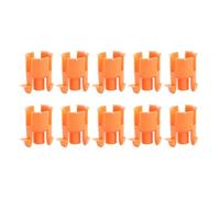 Segrehy 10pcs Clutch Pump Master Cylinder Buckles Clips Kit 9676534480 Replacement for Elysee C Elysee C2 C3 C4 C5 C6 307 308 408 3008 207 Durable Plastic Clutch System Repair Parts (Orange)