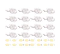 Segrehy 16PCS Hat Hooks Universal Baseball Caps Hat Hook Adhesive Hat Rack Display Hooks Home Decor (White)