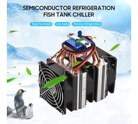 Segrehy 180W High Power Semiconductor Refrigeration Fish Tank Chiller 12V Refrigerator Cooling Water Machine Chiller Water Cooler Aquarium Chiller with 6 Heat Dissipation Copper Pipes for (180W)