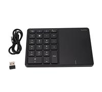 Segrehy 2 in 1 Numeric Keypad with Touchpad, 22 Keys Bluetooth 2 and 4G Number Pad, Type C Charging 500mAh Battery, for Laptop PC Desktop Financial Accounting, Portable Size Iron Gray (Black)