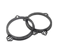 Segrehy 2Pcs Speaker Spacer Adapter Mount 6.5 Inch Black Door Speaker Adapter Spacer Rings Replacement for Impreza Forester WRX STI Legacy Superior ABS Material Sound Quality Enhancer