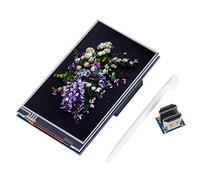 Segrehy 4 Inch LCD Touchscreen 5V IPS HD Display for Raspberry Pi PC PS4 Media Players, DC 5V Screen with VGA Support for Home Office Gaming Applications
