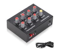 Segrehy 7 Band Digital Equalizer, 12dB High Bass Adjustment, Dual Channel with TI/ST Original Chips, Compatible with Headphones, Aluminum Alloy Car Sound Equalizer