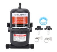 Segrehy Accumulator Tank 0.75L Pre Pressurized for RV Water Pump Maximum 125PSI 1/2 MNPT Port Fitting with 2 Clamps 1 PTFE Tape