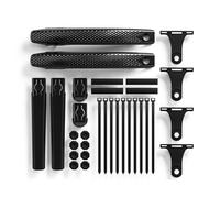 Segrehy Adjustable Mudguard Set Durable PC Nylon Front Rear Bike Fenders Protection from Mud Rain for Road Bikes Mountain Bikes 2pcs (2pcs mudguard)