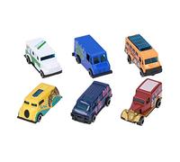 Segrehy Alloy Car Model Metal Toy Cars Set 6Pcs Durable Vibrant Colors 1:64 Scale Diecast Cars for Kids Boys Girls