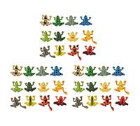 Segrehy Animal Model Toy Set High Simulation 36Pcs Kids Educational Toys for Home Decoration Non Plastic Frogs Fish Vivid Colors (Frog 12 models)