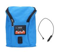 Segrehy Baby Bottle Warmer Portable Adjustable Temperature Cordless Insulated Milk Bottle Warmer for Breastmilk Car Outdoor Travel Oxford Cloth 18 x 9.5 x 23cm (Blue)