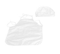 Segrehy Baby Chef Apron Hat Set Adorable Soft Comfortable Photography Costume for Newborn Infant Birthday Party Photography Prop Unisex Size L S (Men Type Large Size 1.69 X 9.06in)