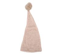 Segrehy Baby Photography Prop Hat Soft Knitted Long Tail Pompom Decoration Newborn Photo Shoot Hat for 0 1 Month Infant Boys Girls (Light Tan)