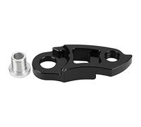 Segrehy Bike Rear Derailleur Hanger Aluminum Bicycle Tail Hook Extension Extender High Performance Durable Lightweight for Mountain Road Bikes 6cm 19g (Black)