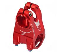 Segrehy BOLANY Bike Stem 31.8x28.6mm Aluminum Alloy Short Handlebar Stem for Mountain Road Fixed Gear Downhill Bikes Red Black Lightweight CNC Machined (Red)
