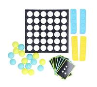Segrehy Bouncing Ball Game Set Interactive Board Game for Kids Family Fun Plastic 20.5cm 16 Balls 9 Cards 4 Bases