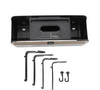 Segrehy Car Back Seat Organizer Cup Holder Tissue Box Storage Hook Functional Headrest Organizer for Vehicles (Black)