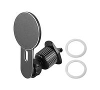Segrehy Car Magnetic Phone Holder 360 Degree Rotation Adjustable Strong Air Vent Mount Universal Clip for 14 13 12 All Smart Phones Aluminum Alloy ABS Material