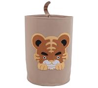 Segrehy Cartoon Animal Storage Baskets Organic Cotton Foldable Design Baby Laundry Basket Nursery (Tiger)