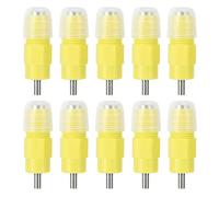Segrehy Chicken Drinker Water Nipple Poultry Supplies Durable Automatic Detachable Drinking Nipple for Chicken Duck Farm Plastic Stainless Steel 10Pcs