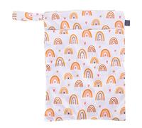 Segrehy Cloth Diaper Wet Dry Bags Reusable Double Zipper Design Multifunctional Wet Bag Swimsuit for Travelling Beach PUL Material 30 x 40cm (ES007-EF364)