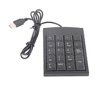 Segrehy Compact Portable Mini USB Numeric Keypad, Ergonomic Design, Plug and Play, with 19 Key Layout, for Laptop Users, Optimal for Data Entry, Accounting, Gaming