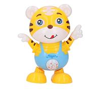 Segrehy Dancing Robot Toy Kids Robot Cute Cartoon Tiger Electric Light Music Safe Durable ABS Material for Children Above 3 Years Old