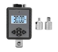 Segrehy Digital Torsion Wrench Adapter 1/2in Electronic Torsion Wrench Converter with Precise Display LED Buzzer Alert 17 to 340N.m for Car Motorcycle Repair Steel ABS Storage Box Included