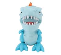 Segrehy Dinosaur Teeth Game Interactive Toy with Realistic Sound Effects Fun Biting Finger Game for Kids Safe Soft Plastic Anxiety Relief Gift Size 17x10.5cm (Blue)