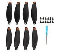 Segrehy Drone Propeller Replacement Accessories Orange Blades Wing for Mini Strong Pull Low Noise PC Material 8PCS Propellers 12 Screws 1 Screwdriver