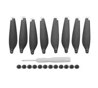 Segrehy Drone Propellers Double Sided Stripes Flexible Strong Plastic Single 75x17mm 6030F Propeller Blades for Mini 3 Pro (Silver Tip)