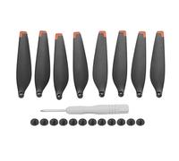 Segrehy Drone Propellers Double Sided Stripes Flexible Strong Plastic Single 75x17mm 6030F Propeller Blades for Mini 3 Pro (Orange Tip)