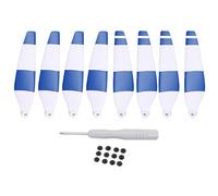 Segrehy Drone Propellers Replacement for Mini 3 Pro 6030F Double Sided Colored Quiet Flight Drone Blades Lightweight Durable Plastic 8 Pack with Screws and Screwdriver (Blue)