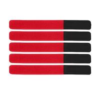 Segrehy DUUTI 5PCS Bike Pump Straps Adjustable Reusable Bike Securing Rack Straps for Storage Arrangement Nylon Material 18x1.6cm 7g (Red)