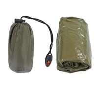 Segrehy EMERGENCY PONCHO WATERPROOF RAINCOAT PE ALUMINUM FILM REUSABLE OUTDOOR SURVIVAL BLANKET HIKING CAMPING