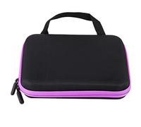 Segrehy Essential Oil Storage Organizer Premium EVA Material 63 Slots Large Capacity AntiCrash Design Complete Protection Lightweight Portable for Home Travel Black Purple Blue Orange (Purple)