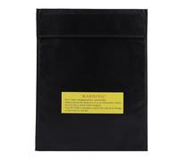 Segrehy Fireproof Lipo Battery Safety Bag Flame Retardant Charging Sack Portable Pouch for Lithium Hydrogen Batteries Storage Charging Red Silver Black Small Large Size (L)