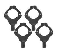 Segrehy Fishing Rod Rest, 4PCS Magnetic Bracket Head Automatic Adjustment Fishing Rod Tail Rest Holder Tool Accessories Rod Rests Fishing Back Lays for Carp Coarse Fishing Accessory (Black)