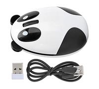 Segrehy Hakeeta Cute Panda Shaped 4GHz Optical Gaming Mouse, High Performance Sensor, Plug and Play, Built in Rechargeable Battery, Compatible with Win/Mac/Linux/Android/iOS for Girls