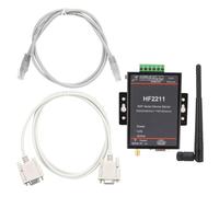 Segrehy HF 2211 Serial Port Server for RS232/485/422 to Ethernet Conversion, Wide Voltage 5 36VDC Network Communication Device