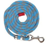 Segrehy Horse Leash Rope Multipurpose Braid Rope for Horse Livestock Pet with Bold Alloy Big Hook 13ft Long Durable Nylon Training Leash for Equestrian Athletes Beginners (Bluish Grey)