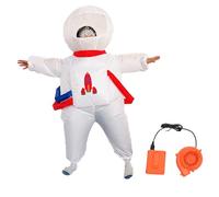 Segrehy Inflatable Spaceman Costume Lightweight Blow Up Astronaut Suit Funny Cosplay Party Outfit for Kids Adults Halloween Christmas 210T Polyester 47 55 Inches