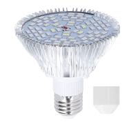 Segrehy LED Grow Lamp Bulb E27 Full Spectrum Low Power Consumption Energy Saving Plant Growth Light Bulb for Indoor Plants Hydroponics Greenhouse Gardening PC Aluminum Material (50W, 78 Beads)