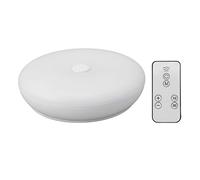 Segrehy LED Wall Light Puck Lights Wireless Remote Control Round Wall Sconce Warm White Stick On Lights for Bedroom Kitchen ABS Material 3.7V 18 Beads