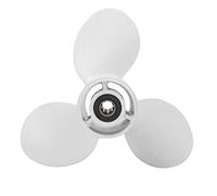 Segrehy Marine Boat Propeller 9 1/4 X 10 J Aluminum Alloy High Performance Lightweight Durable Outboard Engine Propeller for Motors White 3 Blades 63V 45952 00 EL