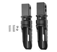 Segrehy Motorcycle Foot Pegs CNC Machined T6063 Aluminum Alloy Passenger Footrests for Tornado 252R 302R BN302S 600I 899 135 Enhance Riding Comfort and Style (Black)