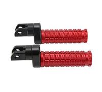 Segrehy Motorcycle Foot Pegs CNC T6063 Aluminum Alloy Anodized Surface Non Slip Pedals Comfortable Footrest Replacement for Tornado 252R 302R BN302S TNT600I TNT899 TNT135 (Red)