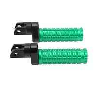 Segrehy Motorcycle Foot Pegs CNC T6063 Aluminum Alloy Anodized Surface Non Slip Pedals Comfortable Footrest Replacement for Tornado 252R 302R BN302S TNT600I TNT899 TNT135 (Green)