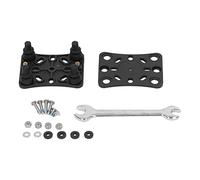 Segrehy Motorcycle Mobile Phone Holder Shock Absorber Phone Bracket Buffer Black Nylon Silicone Stainless Steel for ATV UTV