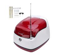 Segrehy Motorcycle Top Case Water Resistant Retro Style 38L Tail Storage Box Motorbike Rear Trunk for Electric Scooters (Deep Red)