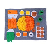 Segrehy Pet Sniffing Pad Smell Training Snuffle Pad Interactive Feeding Mat For Dogs Flannel Material Non Slip Design 80x61cm