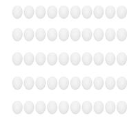 Segrehy Plastic Fake Pigeon Eggs Simulation Solid Artificial Eggs for Bird Hatching Breeding Supplies Food Grade Safe Non Lightweight Easy to Carry 50pcs