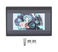 Segrehy PLC Touch Screen HMI Display 4.3 Inch TFT LCD 600MHz ARM9 CPU Relay Output 12 Inputs 10 Outputs for Industrial Automation Control Systems ABS Material 140x98x36mm